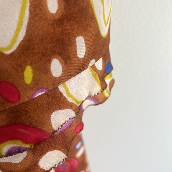 Alberta Ferretti Italian vintage 100% silk maxi dress - Picture 5 of 11